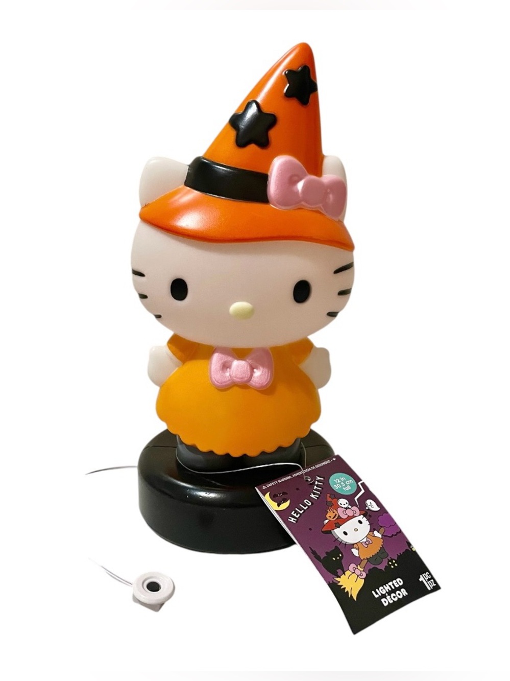 Halloween Blow Mold Decor Hello Kitty in Orange